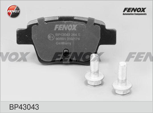 Fenox BP43043 - Bremžu uzliku kompl., Disku bremzes autospares.lv