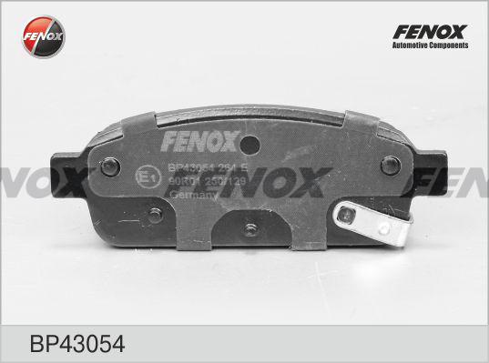 Fenox BP43054 - Тормозные колодки, дисковые, комплект www.autospares.lv