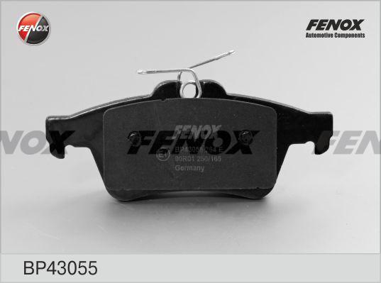 Fenox BP43055 - Тормозные колодки, дисковые, комплект www.autospares.lv