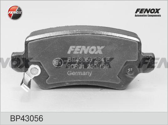 Fenox BP43056 - Brake Pad Set, disc brake www.autospares.lv