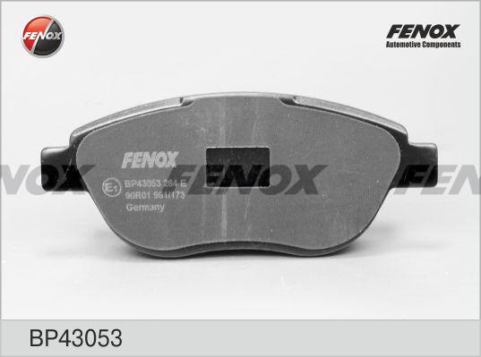 Fenox BP43053 - Тормозные колодки, дисковые, комплект www.autospares.lv