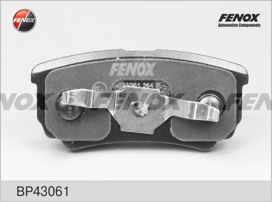 Fenox BP43061 - Тормозные колодки, дисковые, комплект www.autospares.lv