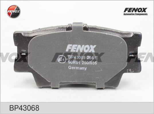 Fenox BP43068 - Bremžu uzliku kompl., Disku bremzes autospares.lv