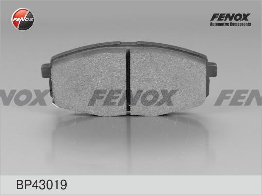 Fenox BP43019 - Тормозные колодки, дисковые, комплект www.autospares.lv