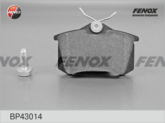 Fenox BP43014 - Тормозные колодки, дисковые, комплект www.autospares.lv