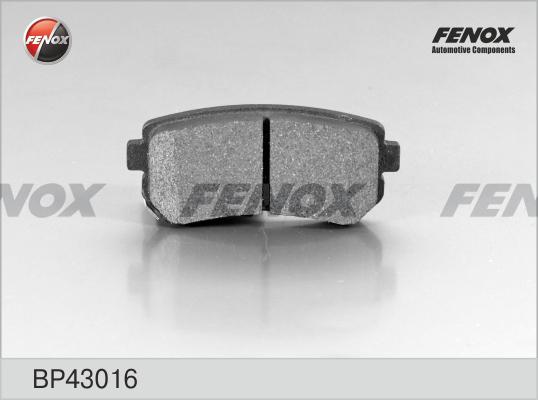 Fenox BP43016 - Тормозные колодки, дисковые, комплект www.autospares.lv