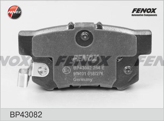 Fenox BP43082 - Тормозные колодки, дисковые, комплект www.autospares.lv