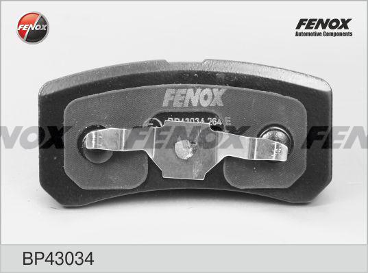 Fenox BP43034 - Тормозные колодки, дисковые, комплект www.autospares.lv