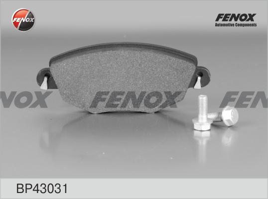 Fenox BP43031 - Bremžu uzliku kompl., Disku bremzes autospares.lv