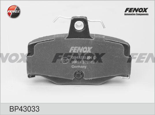 Fenox BP43033 - Bremžu uzliku kompl., Disku bremzes www.autospares.lv