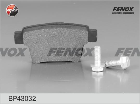 Fenox BP43032 - Brake Pad Set, disc brake www.autospares.lv