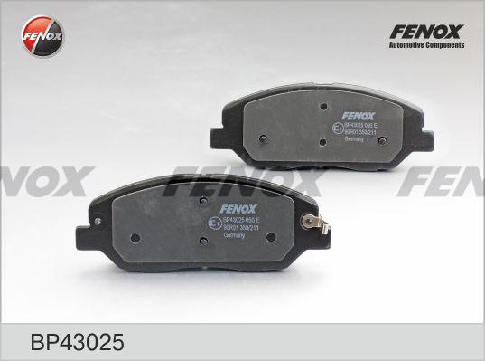 Fenox BP43025 - Bremžu uzliku kompl., Disku bremzes autospares.lv