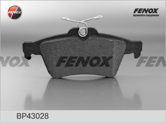 Fenox BP43028 - Тормозные колодки, дисковые, комплект www.autospares.lv