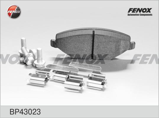 Fenox BP43023 - Тормозные колодки, дисковые, комплект www.autospares.lv