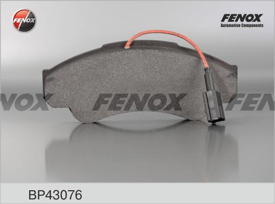 Fenox BP43076 - Тормозные колодки, дисковые, комплект www.autospares.lv