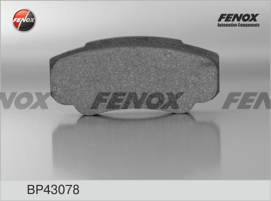 Fenox BP43078 - Тормозные колодки, дисковые, комплект www.autospares.lv