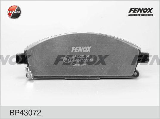 Fenox BP43072 - Тормозные колодки, дисковые, комплект www.autospares.lv