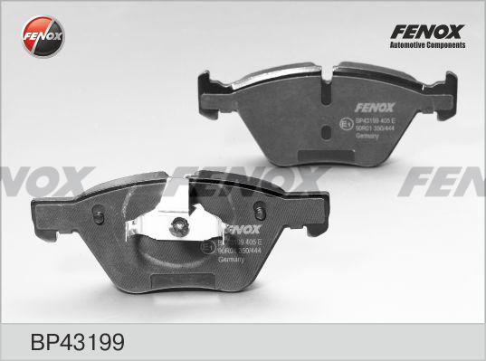 Fenox BP43199 - Тормозные колодки, дисковые, комплект www.autospares.lv