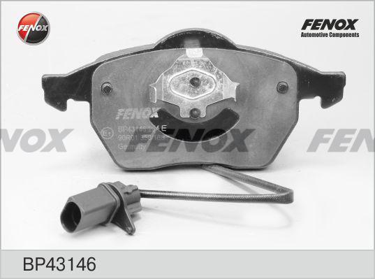 Fenox BP43146 - Тормозные колодки, дисковые, комплект www.autospares.lv