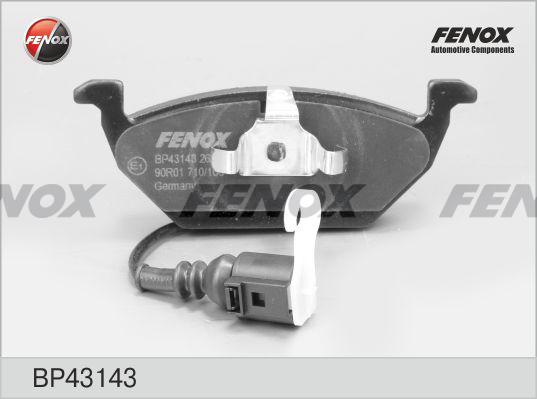 Fenox BP43143 - Тормозные колодки, дисковые, комплект www.autospares.lv