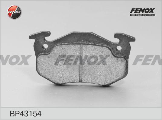 Fenox BP43154 - Тормозные колодки, дисковые, комплект www.autospares.lv