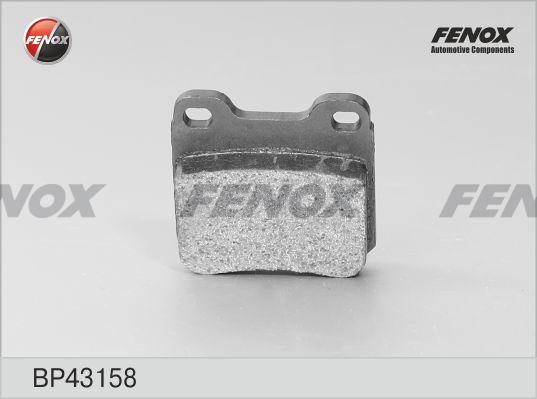 Fenox BP43158 - Тормозные колодки, дисковые, комплект www.autospares.lv