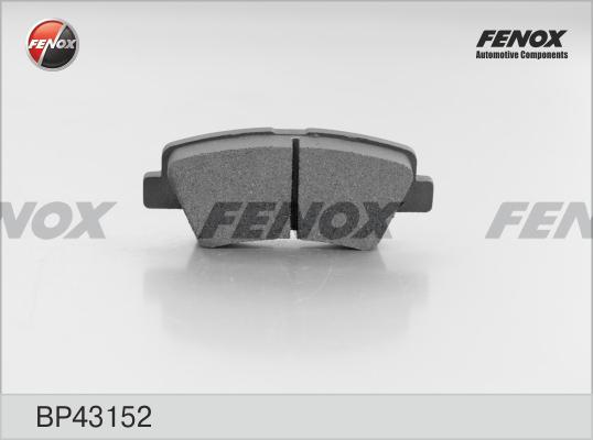 Fenox BP43152 - Тормозные колодки, дисковые, комплект www.autospares.lv