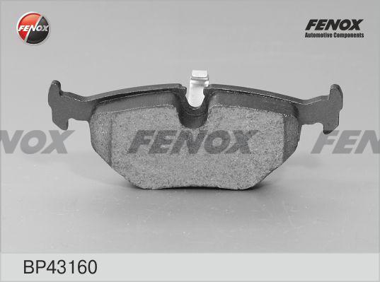 Fenox BP43160 - Тормозные колодки, дисковые, комплект www.autospares.lv