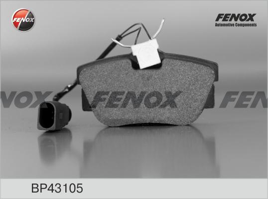 Fenox BP43105 - Тормозные колодки, дисковые, комплект www.autospares.lv