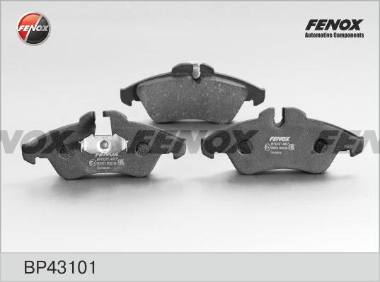 Fenox BP43101 - Тормозные колодки, дисковые, комплект www.autospares.lv