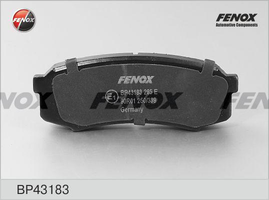 Fenox BP43183 - Bremžu uzliku kompl., Disku bremzes www.autospares.lv