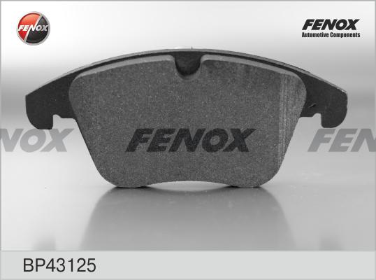 Fenox BP43125 - Тормозные колодки, дисковые, комплект www.autospares.lv