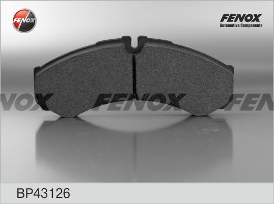 Fenox BP43126 - Тормозные колодки, дисковые, комплект www.autospares.lv