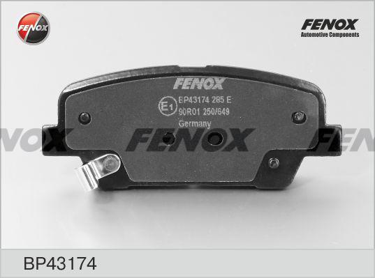 Fenox BP43174 - Bremžu uzliku kompl., Disku bremzes www.autospares.lv