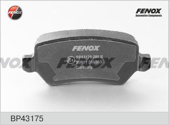 Fenox BP43175 - Bremžu uzliku kompl., Disku bremzes autospares.lv