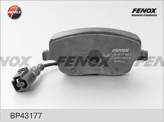 Fenox BP43177 - Тормозные колодки, дисковые, комплект www.autospares.lv