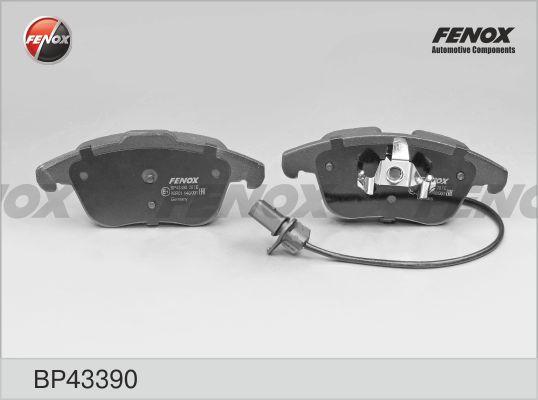 Fenox BP43390 - Тормозные колодки, дисковые, комплект www.autospares.lv