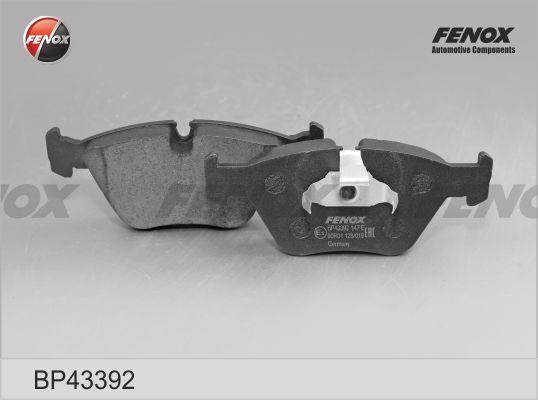 Fenox BP43392 - Тормозные колодки, дисковые, комплект www.autospares.lv