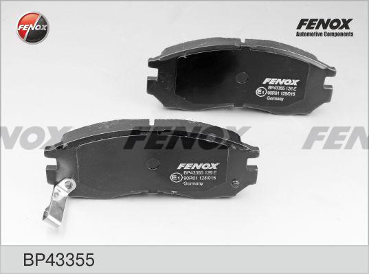 Fenox BP43355 - Тормозные колодки, дисковые, комплект www.autospares.lv