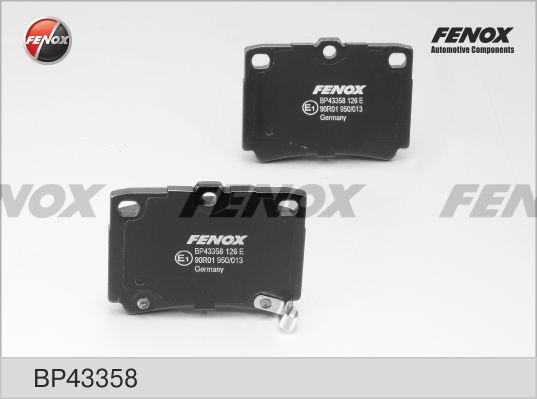 Fenox BP43358 - Bremžu uzliku kompl., Disku bremzes autospares.lv