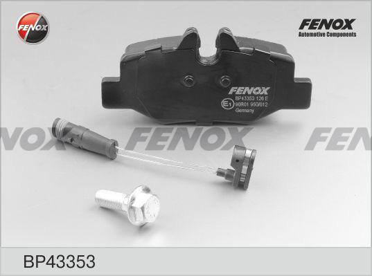 Fenox BP43353 - Bremžu uzliku kompl., Disku bremzes www.autospares.lv