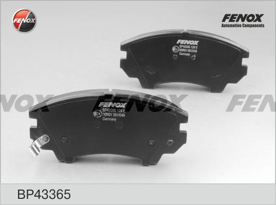 Fenox BP43365 - Brake Pad Set, disc brake www.autospares.lv