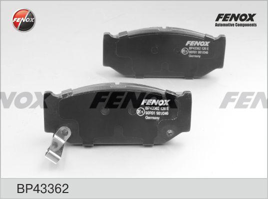 Fenox BP43362 - Bremžu uzliku kompl., Disku bremzes autospares.lv