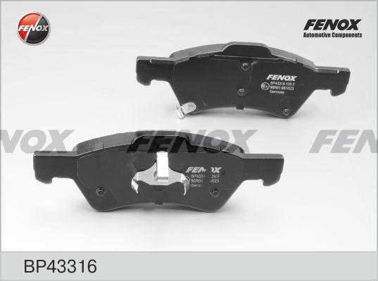 Fenox BP43316 - Bremžu uzliku kompl., Disku bremzes autospares.lv