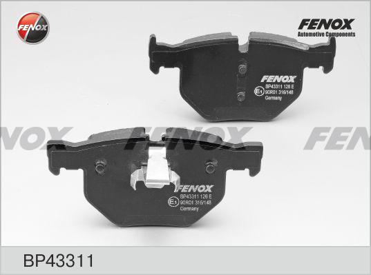 Fenox BP43311 - Bremžu uzliku kompl., Disku bremzes www.autospares.lv