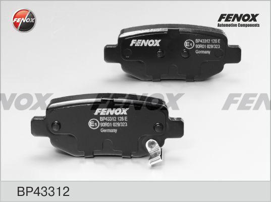 Fenox BP43312 - Bremžu uzliku kompl., Disku bremzes www.autospares.lv