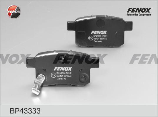 Fenox BP43333 - Bremžu uzliku kompl., Disku bremzes autospares.lv