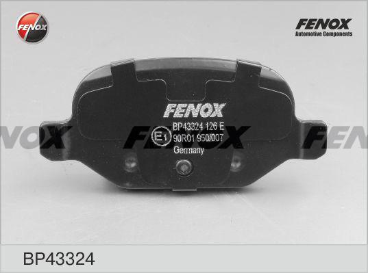 Fenox BP43324 - Тормозные колодки, дисковые, комплект www.autospares.lv