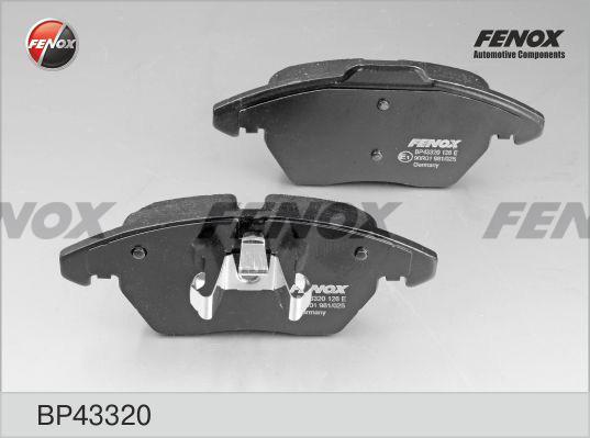 Fenox BP43320 - Bremžu uzliku kompl., Disku bremzes www.autospares.lv