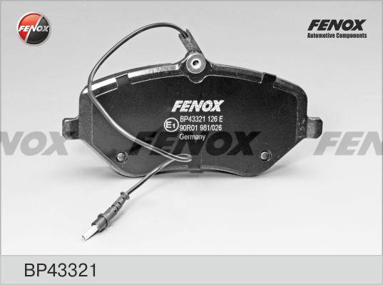 Fenox BP43321 - Bremžu uzliku kompl., Disku bremzes www.autospares.lv